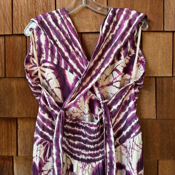 NWT FARM RIO Tropical Print Crossback V-Neck Halter Dress in Women's GG/US XL - Picture 9 of 15